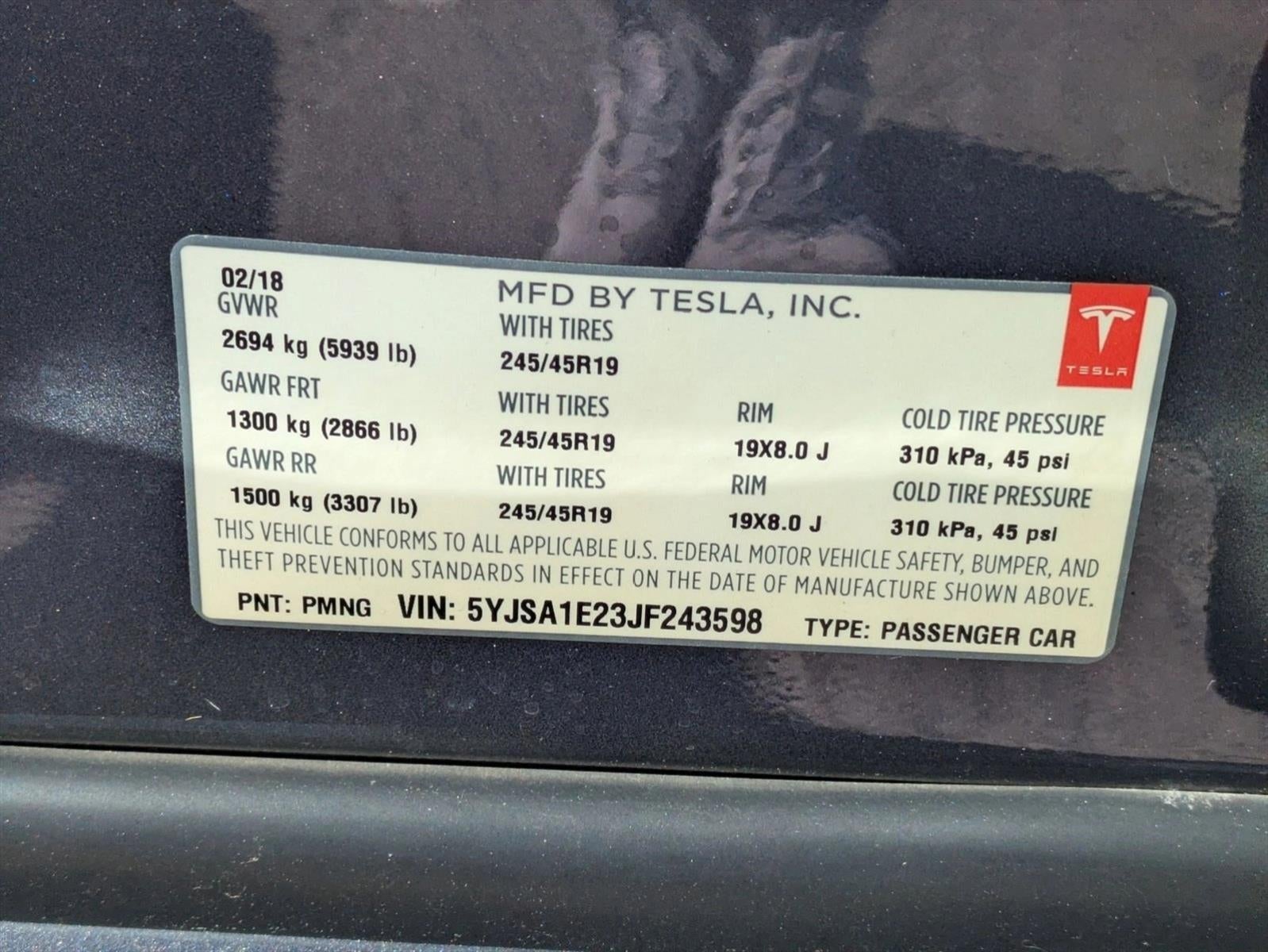 2018 Tesla Model S 75D AWD