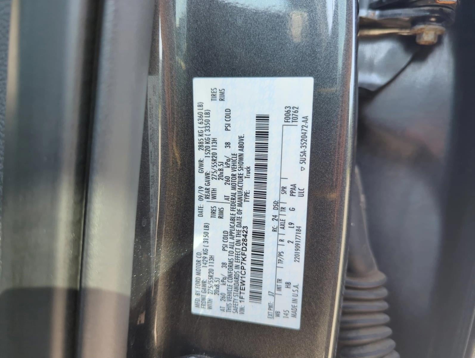 2019 Ford F-150 LARIAT 2WD SuperCrew 5.5' Box