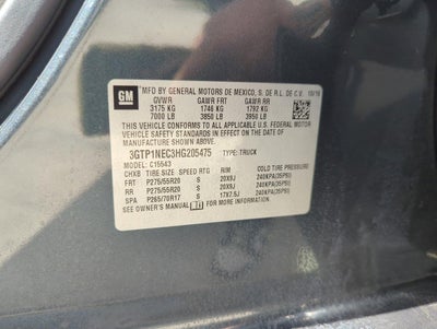 2017 GMC Sierra 1500 Crew Cab Short Box 2-Wheel Drive SLT