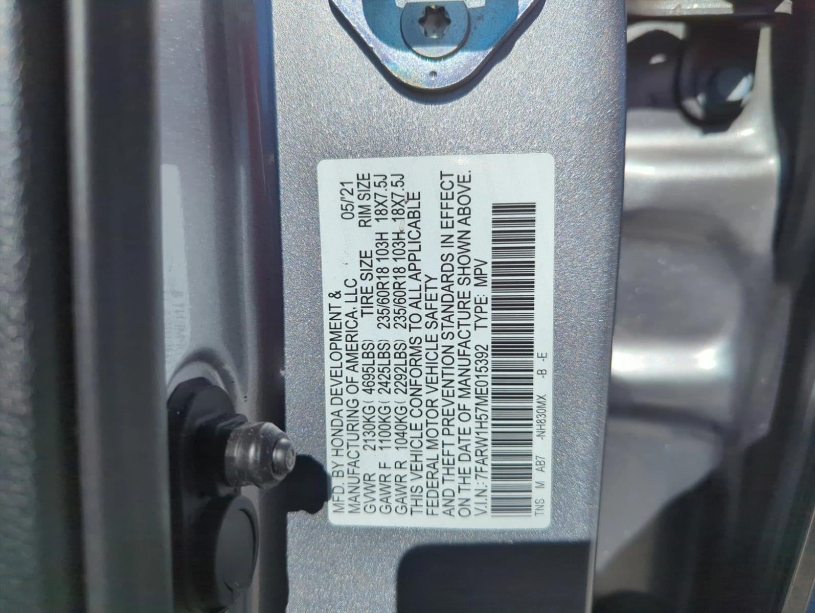 2021 Honda CR-V EX 2WD