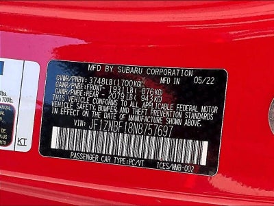 2022 Toyota GR86 Premium Auto (Natl)