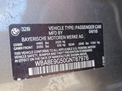 2016 BMW 328i Sedan