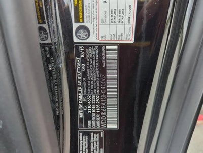 2016 Mercedes-Benz SL-Class SL 400