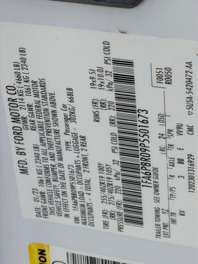 2023 Ford Mustang Mach 1 Fastback