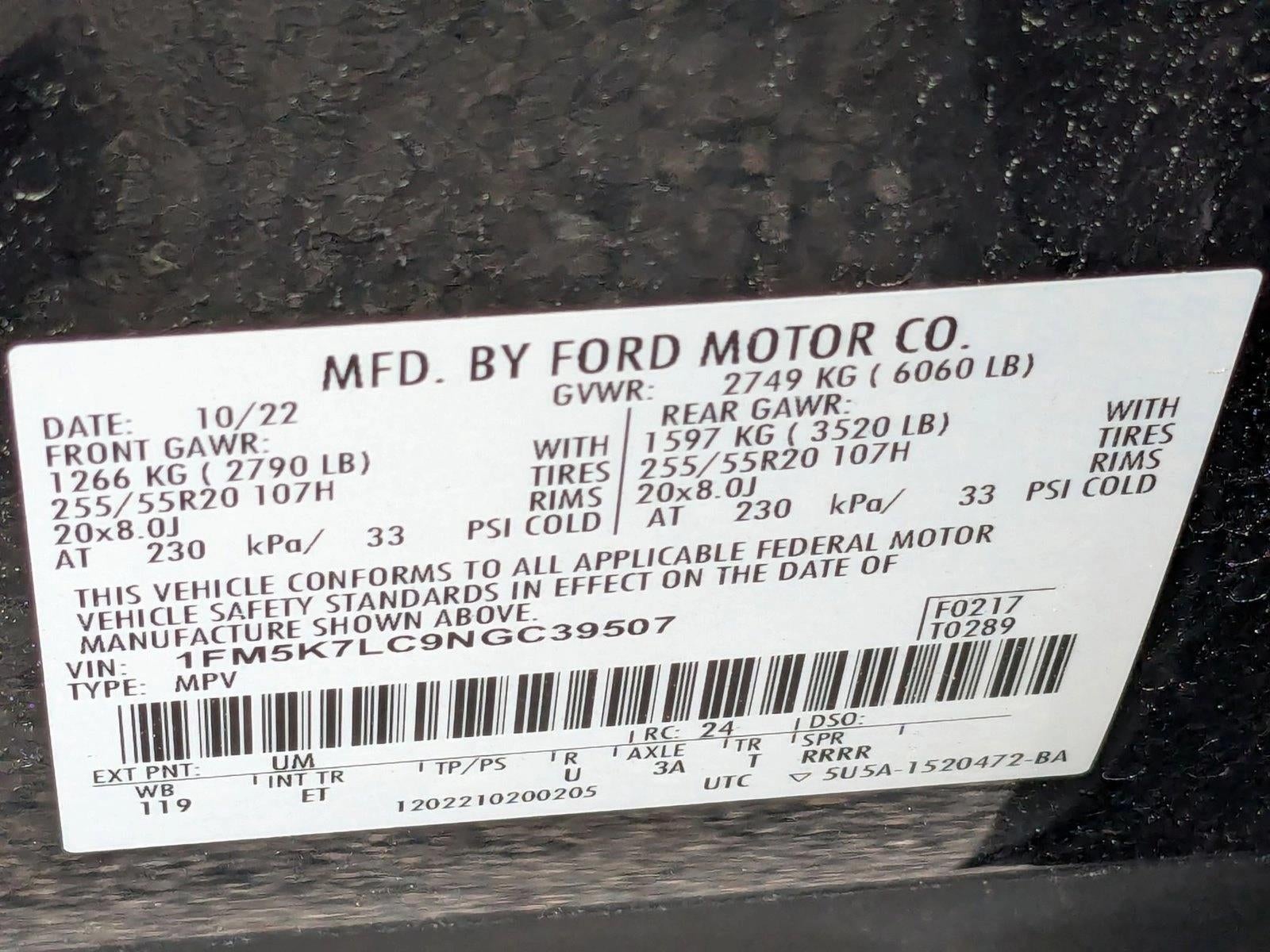 2022 Ford Explorer King Ranch RWD