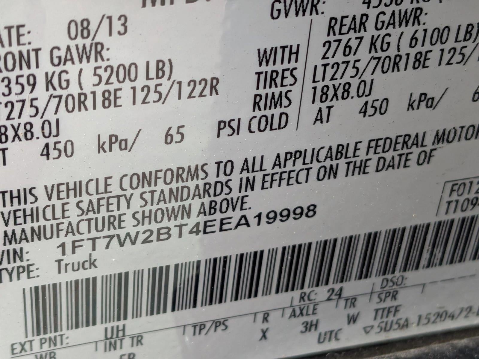 2014 Ford Super Duty F-250 SRW 4WD Crew Cab 6-3/4 Ft Box Lariat