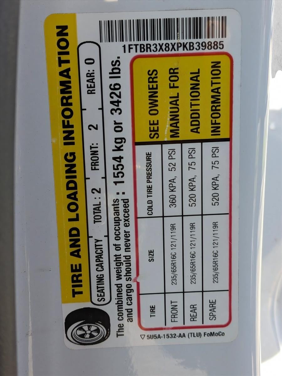 2023 Ford Transit Cargo Van T-250 148" EL Hi Rf 9070 GVWR RWD