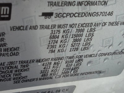 2022 Chevrolet Silverado 1500 Crew Cab Short Box 4-Wheel Drive Custom Trail Boss