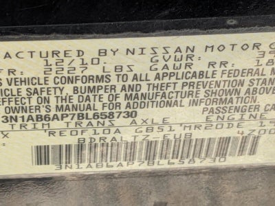 2011 Nissan Sentra 4dr Sdn I4 CVT 2.0 SR
