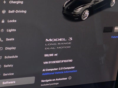 2018 Tesla Model 3 Long Range Battery AWD