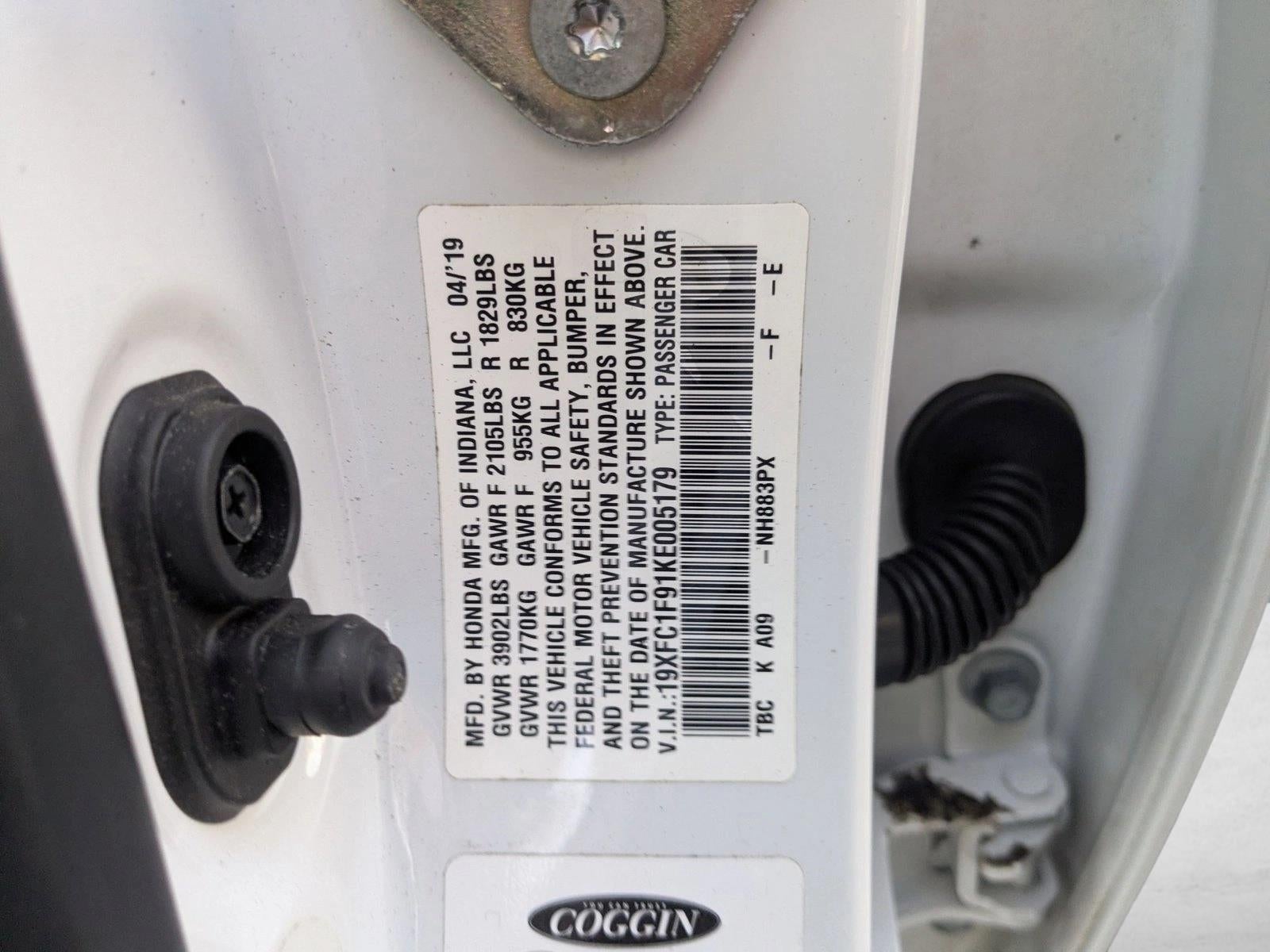 2019 Honda Civic Sedan Touring CVT