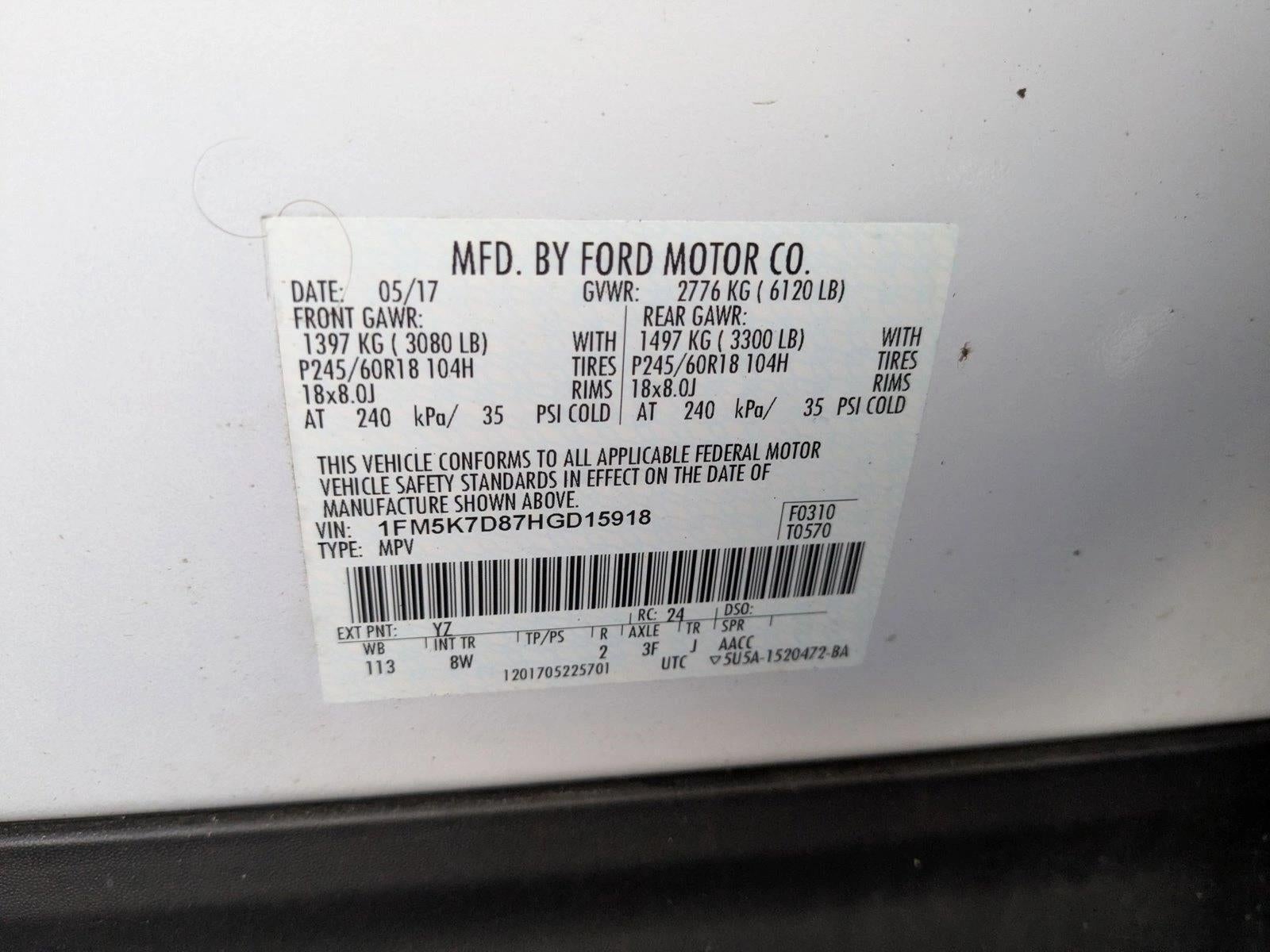 2017 Ford Explorer XLT FWD