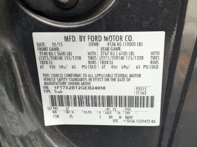 2016 Ford Super Duty F-250 SRW 4WD SuperCab 8 Ft Box XLT