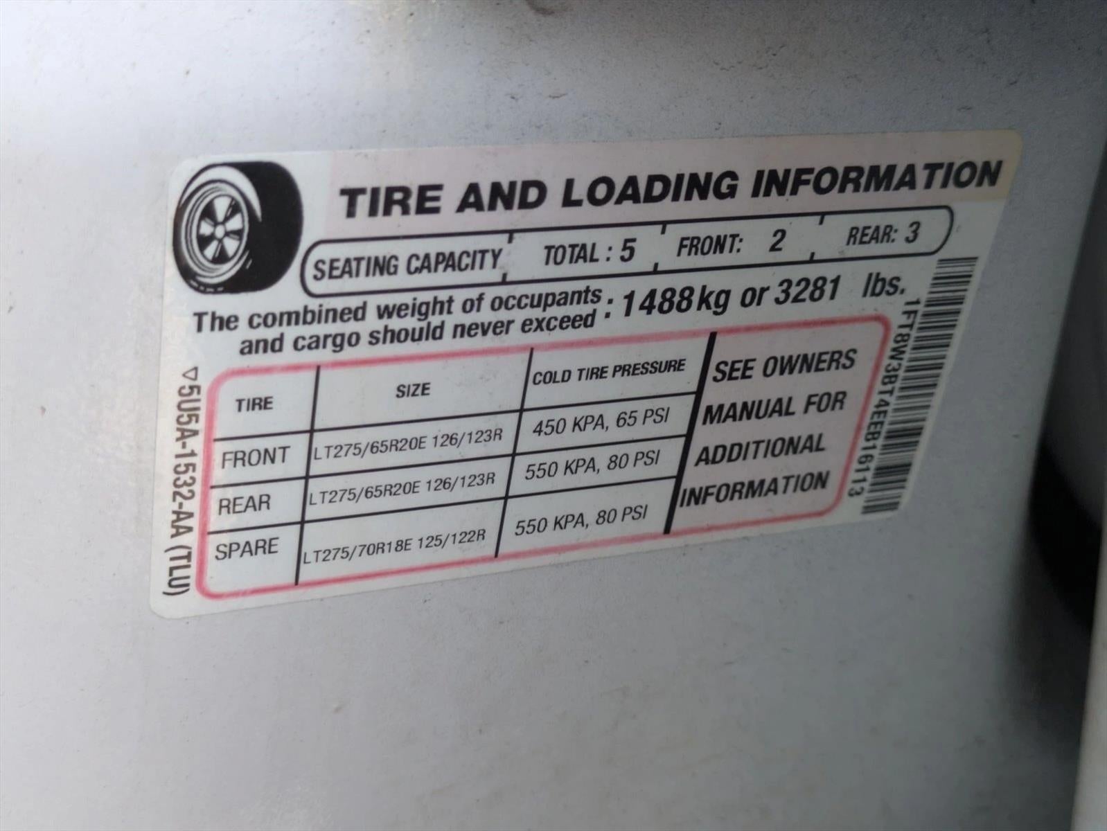 2014 Ford Super Duty F-350 SRW 4WD Crew Cab 6-3/4 Ft Box Platinum