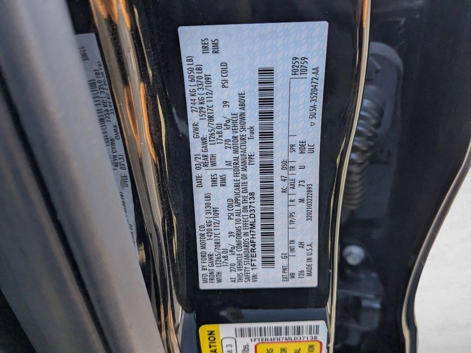 2021 Ford Ranger XLT 4WD SuperCrew 5' Box