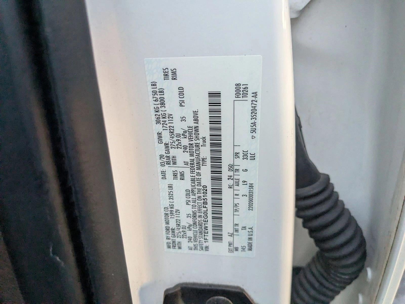 2020 Ford F-150 Limited 4WD SuperCrew 5.5' Box