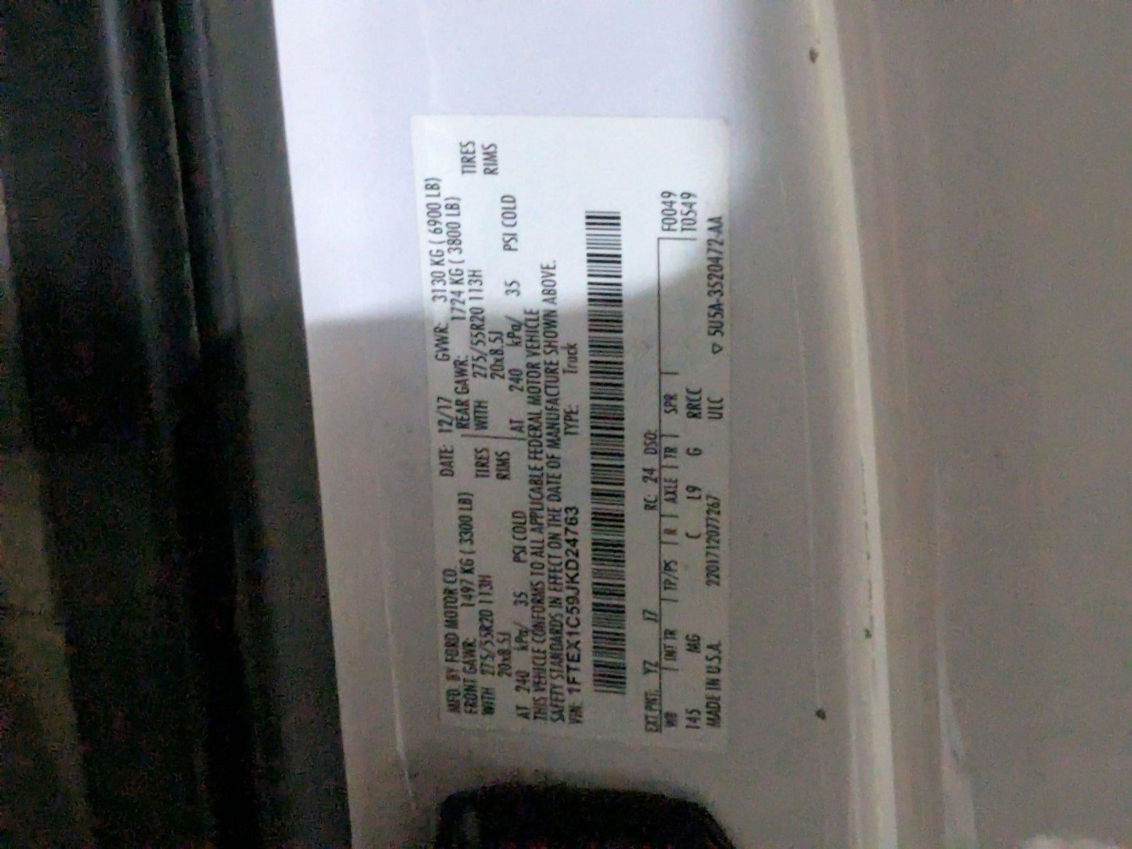 2018 Ford F-150 XLT 2WD SuperCab 6.5' Box