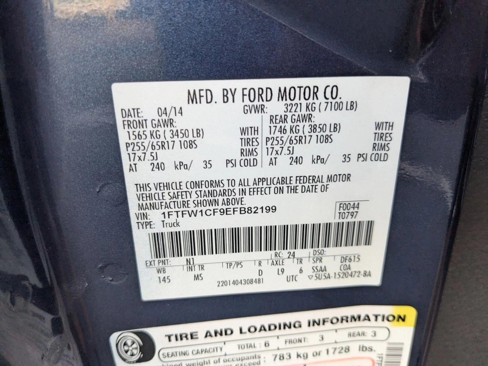 2014 Ford F-150 2WD SuperCrew 5-1/2 Ft Box XLT