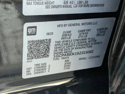 2025 Chevrolet Silverado 1500 Crew Cab Short Box 2-Wheel Drive Custom