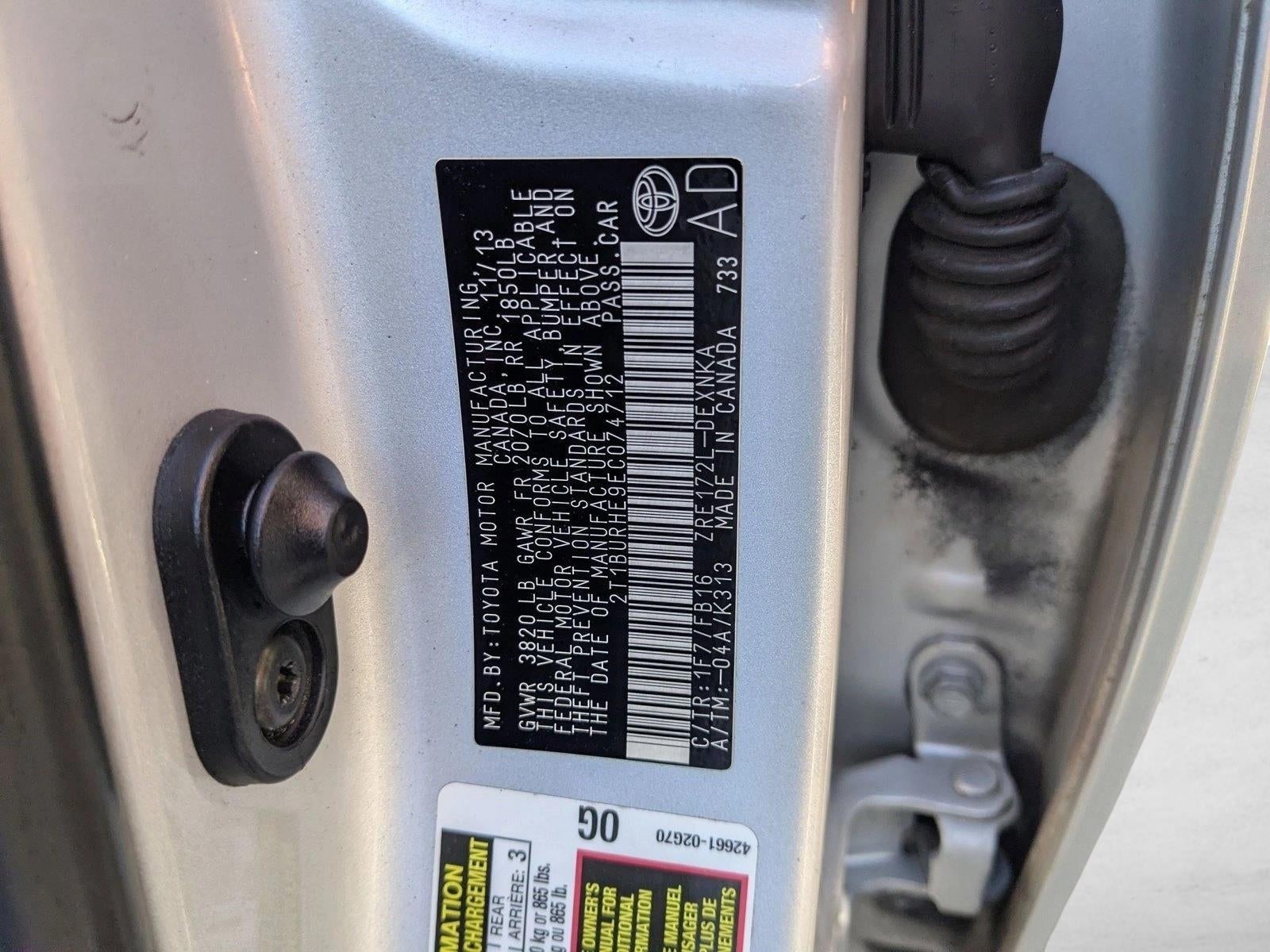 2014 Toyota Corolla 4dr Sdn CVT Auto LE Plus (Natl)