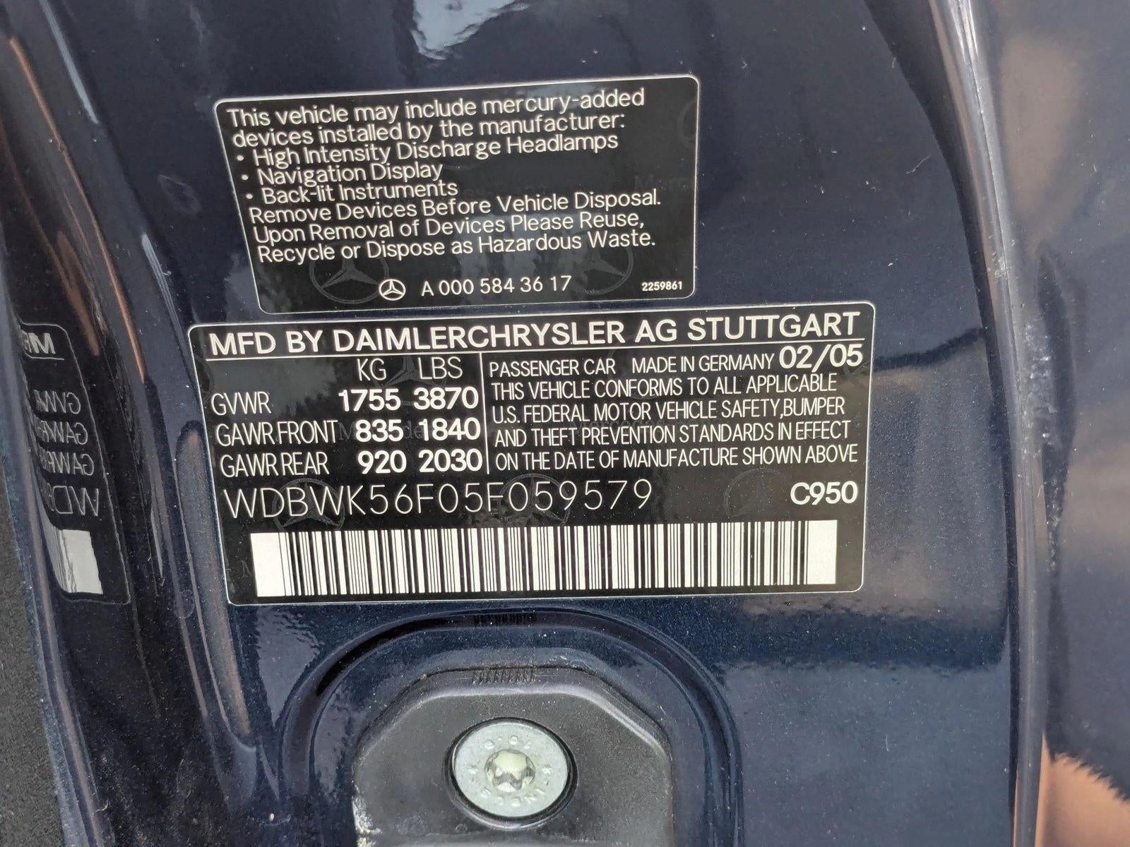 2005 Mercedes-Benz SLK Base