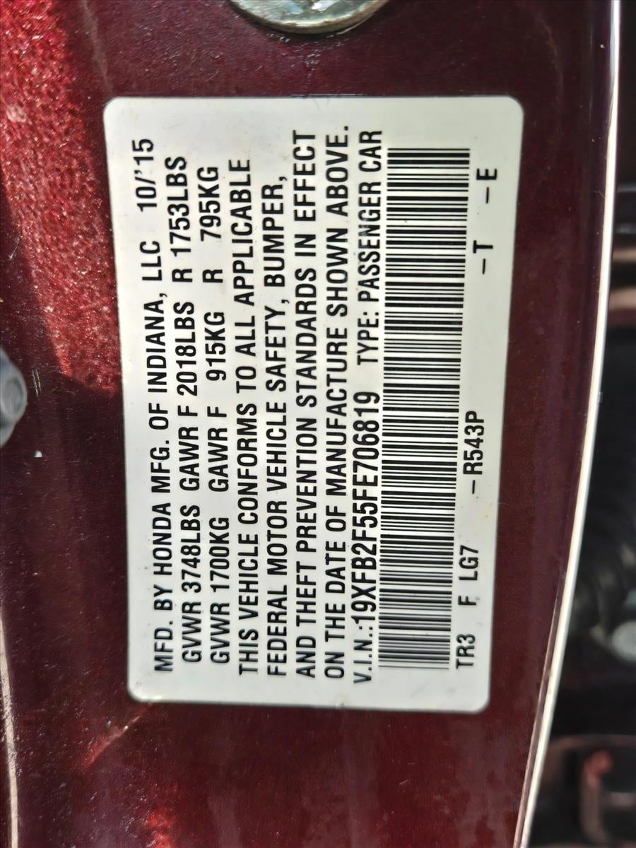 2015 Honda Civic Sedan LX CVT