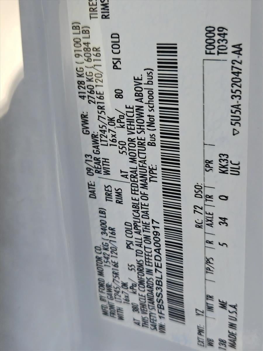 2014 Ford Econoline Wagon E-350 Super Duty Ext XLT