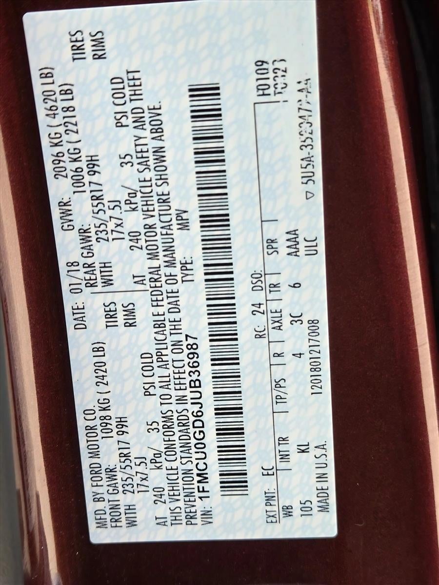 2018 Ford Escape SE FWD