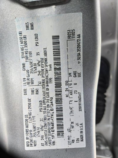 2019 Ford Ranger XLT 2WD SuperCrew 5' Box