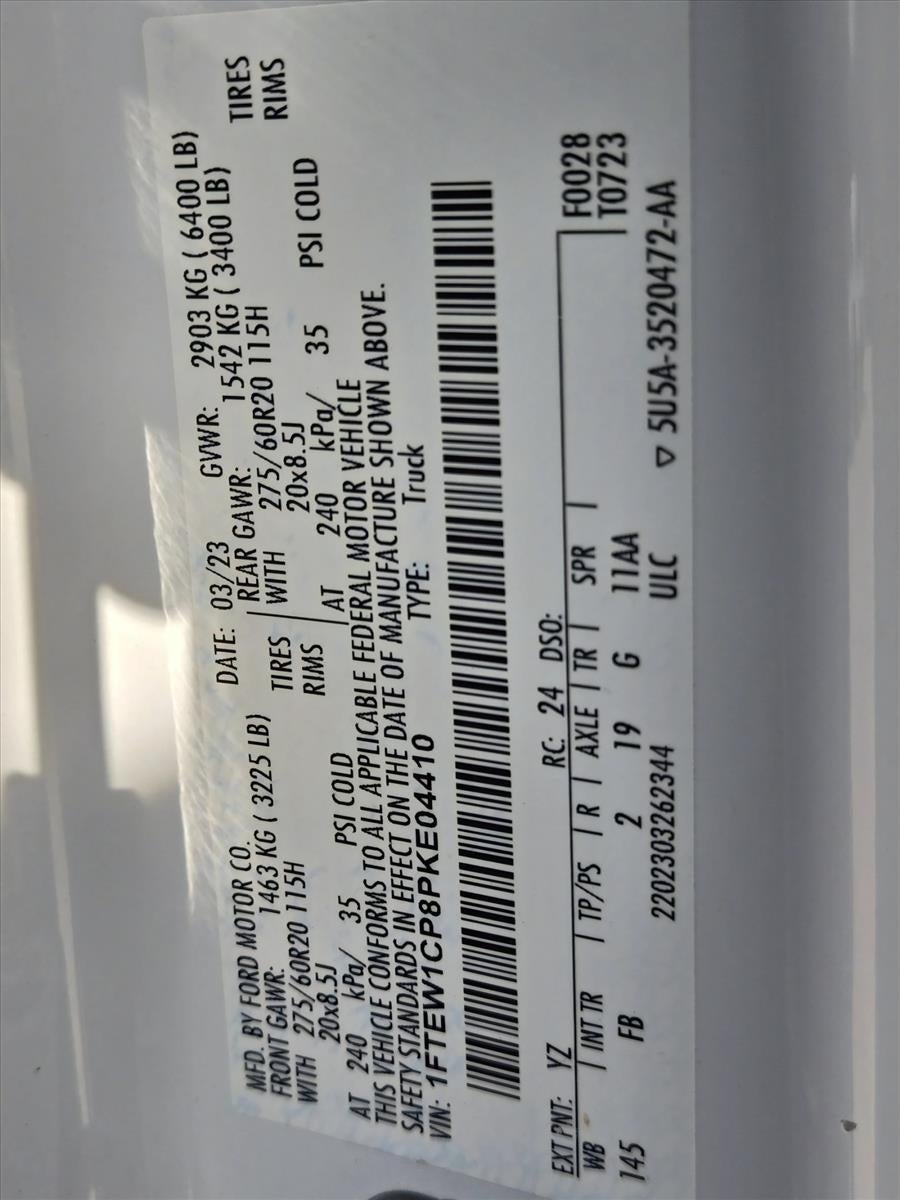 2023 Ford F-150 XLT 2WD SuperCrew 5.5' Box