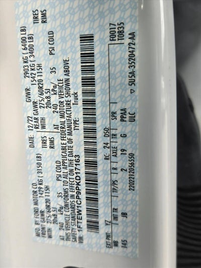 2023 Ford F-150 XL 2WD SuperCrew 5.5' Box