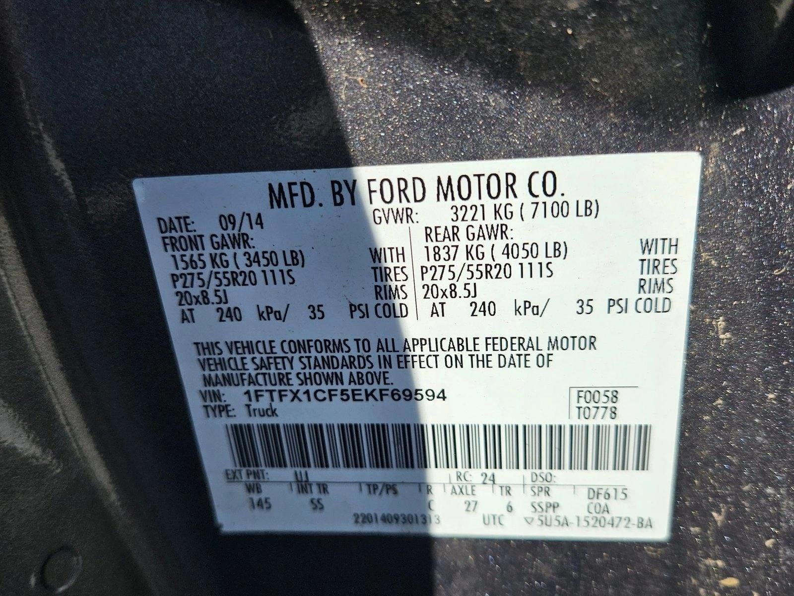 2014 Ford F-150 2WD SuperCab 6-1/2 Ft Box STX