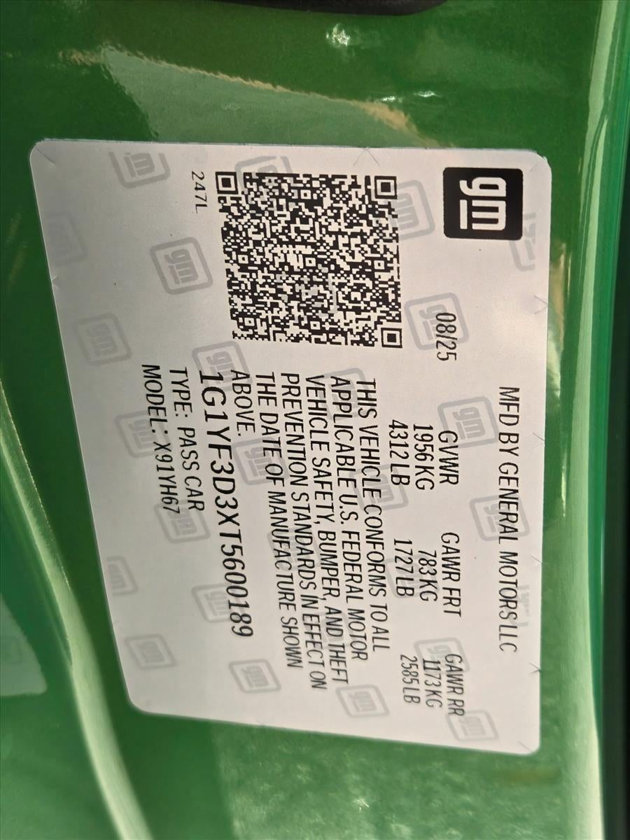 2026 Chevrolet Corvette Z06 Convertible 3LZ