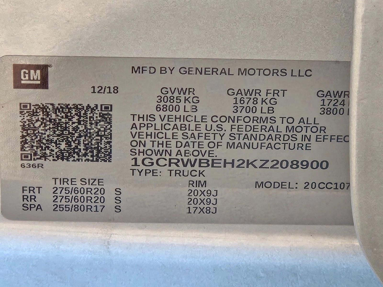 2019 Chevrolet Silverado 1500 Double Cab Standard Box 2-Wheel Drive Custom