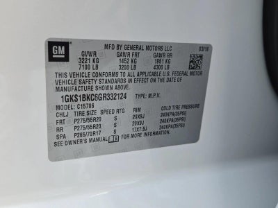 2016 GMC Yukon 2WD 4dr SLT
