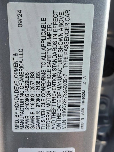 2025 Honda Accord Hybrid Sport-L Sedan