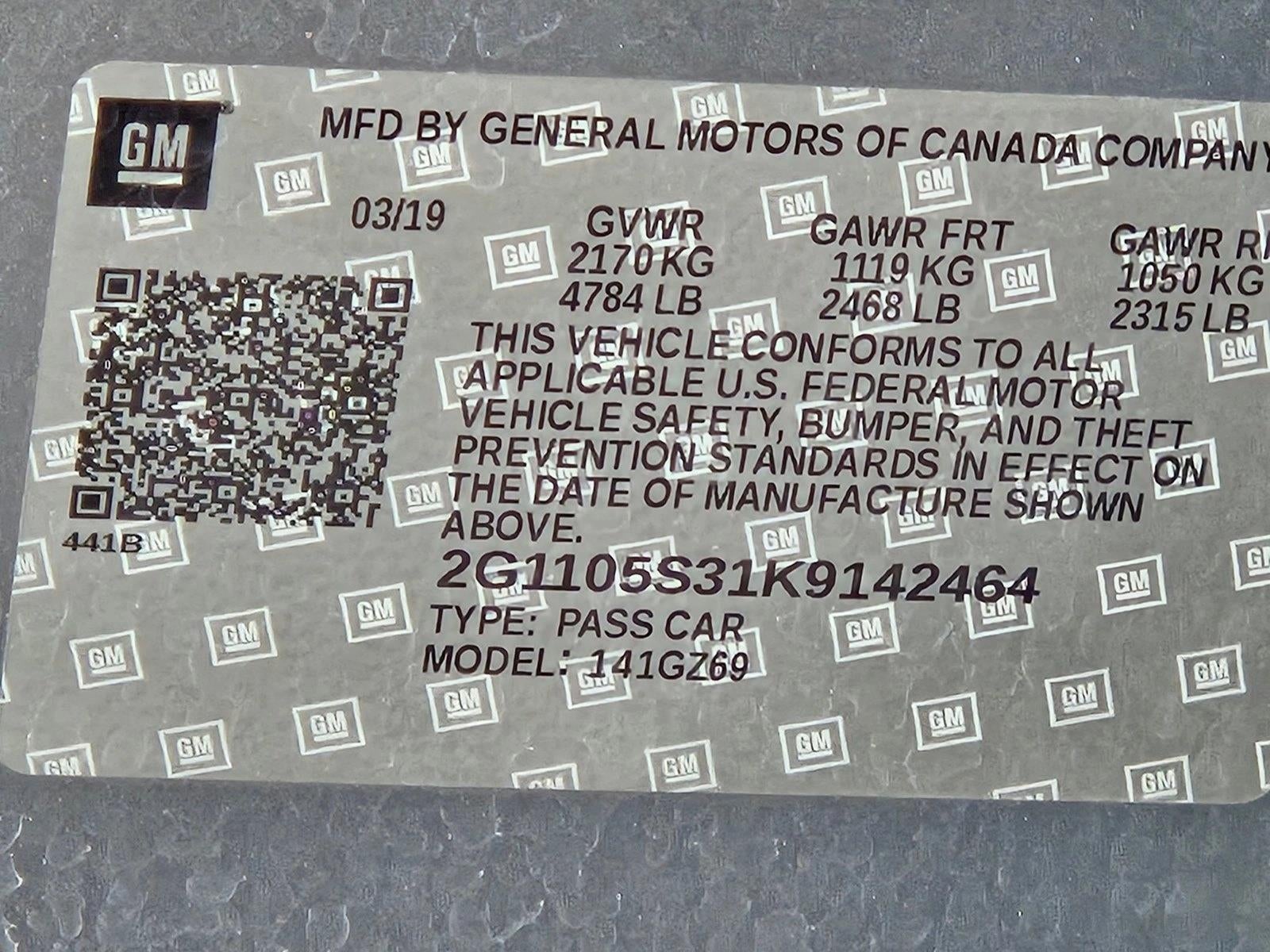 2019 Chevrolet Impala Premier