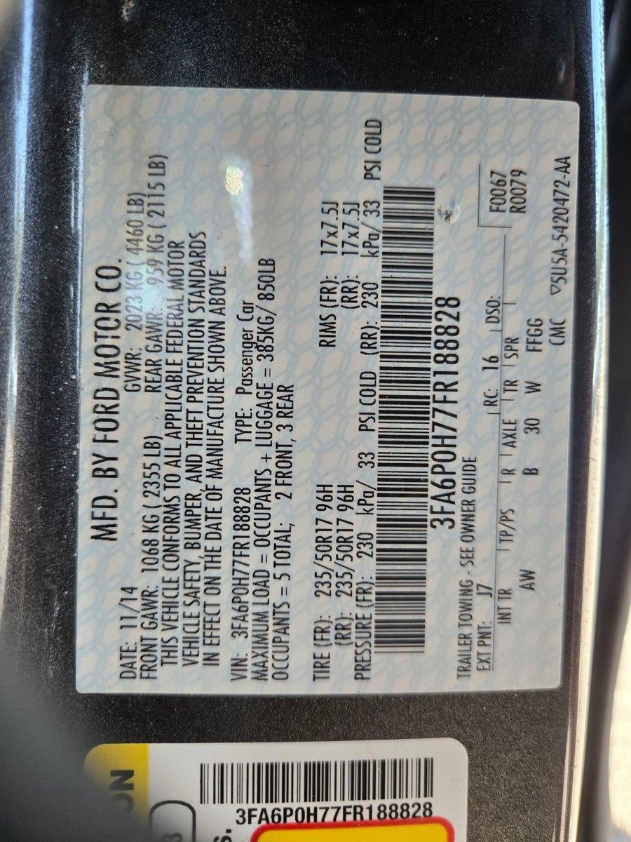 2015 Ford Fusion 4dr Sdn SE FWD