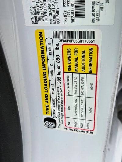 2016 Ford Fusion Energi 4dr Sdn SE Luxury