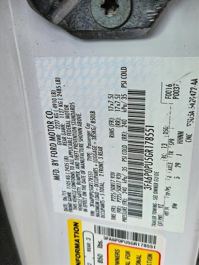 2016 Ford Fusion Energi 4dr Sdn SE Luxury