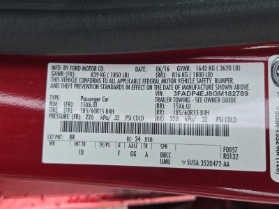2016 Ford Fiesta 5dr HB SE