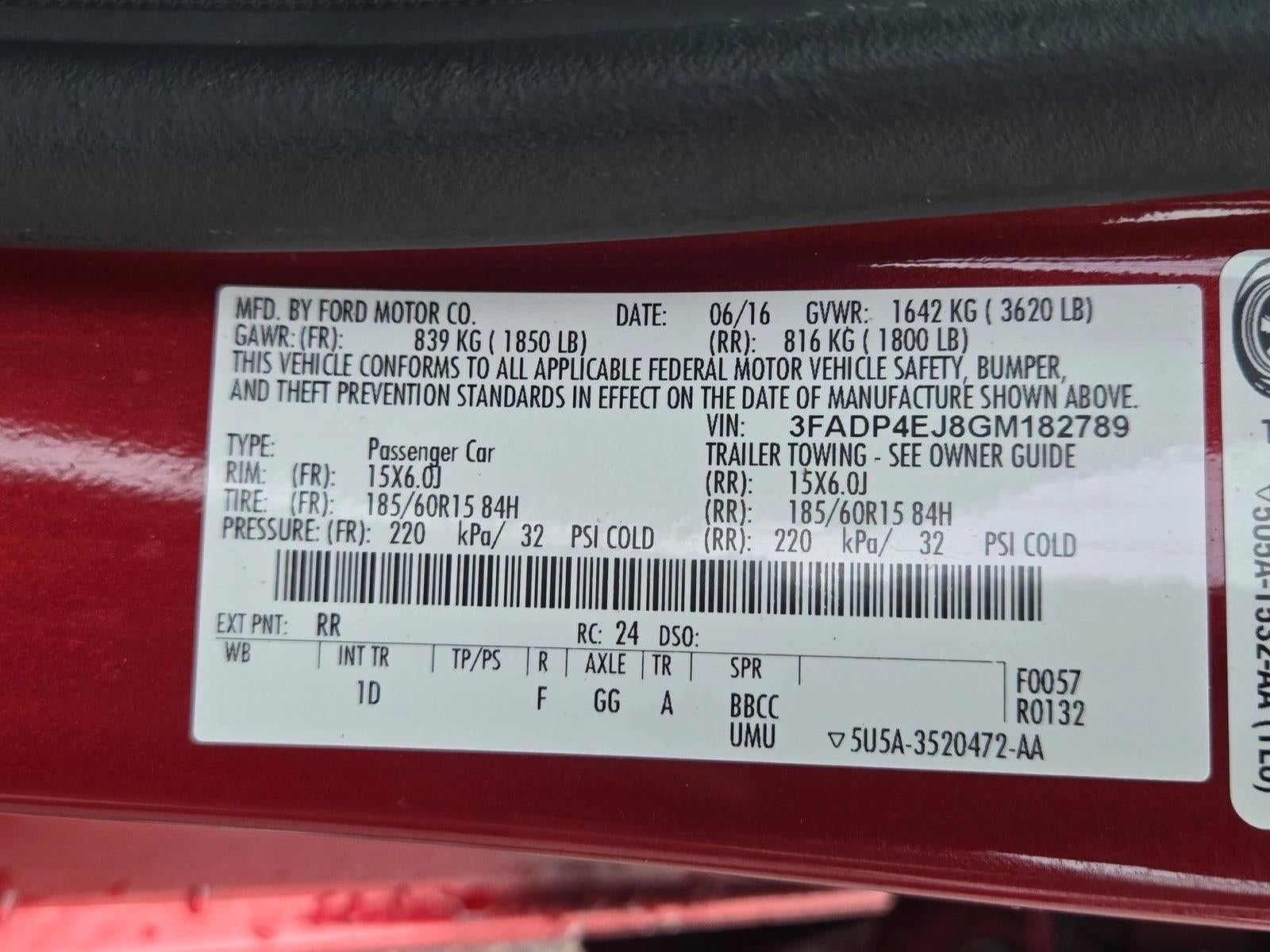 2016 Ford Fiesta 5dr HB SE