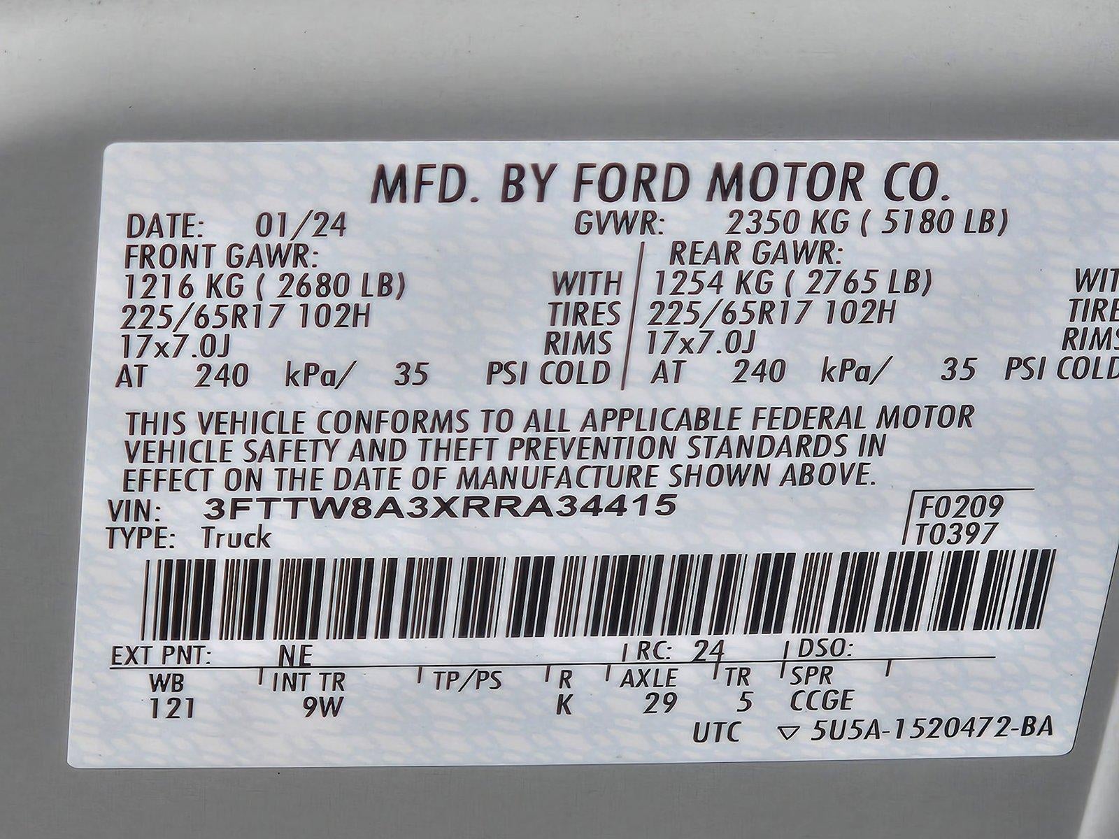 2024 Ford Maverick XL FWD SuperCrew