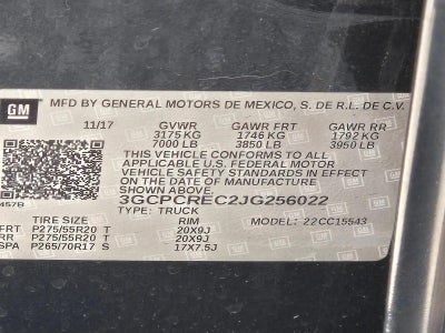 2018 Chevrolet Silverado 1500 Crew Cab Short Box 2-Wheel Drive LT