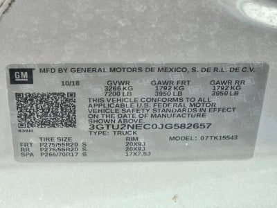 2018 GMC Sierra 1500 Crew Cab Short Box 4-Wheel Drive SLT