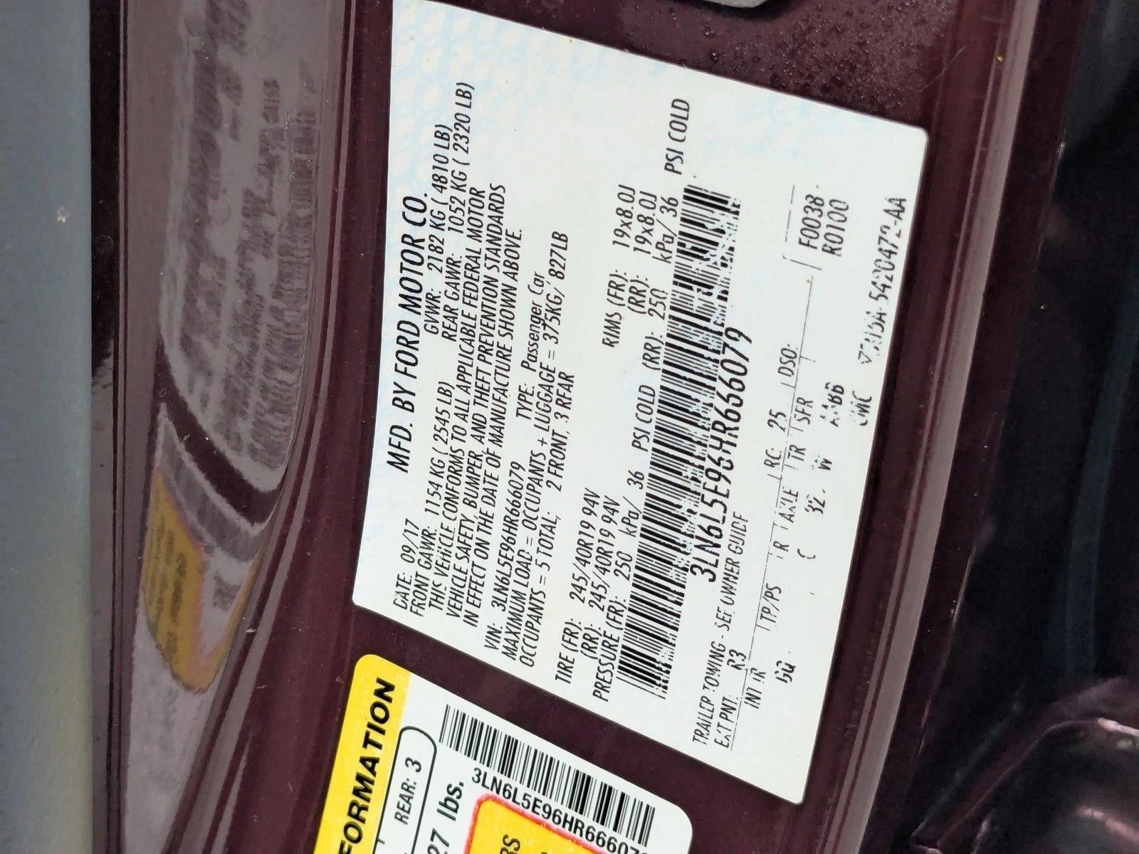 2017 Lincoln MKZ Reserve FWD