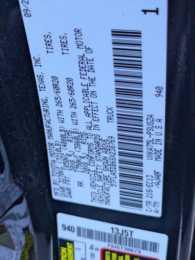 2025 Toyota Tundra 4WD 4WD SR5 CrewMax 5.5' Bed (Natl)