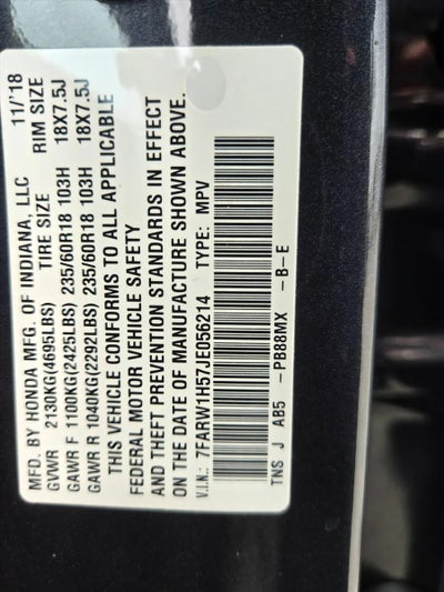 2018 Honda CR-V EX 2WD