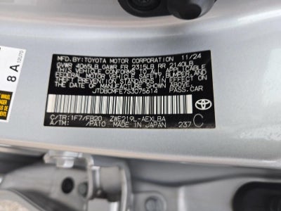 2025 Toyota Corolla Hybrid LE FWD (Natl)