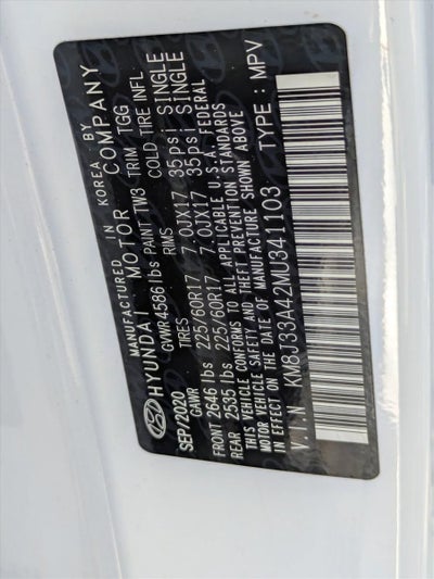 2021 Hyundai TUCSON Value FWD